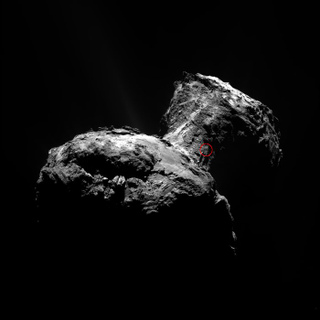 Illustration for article titled This Jet From Rosetta's Comet was so Strong it Disrupted the Solar Wind